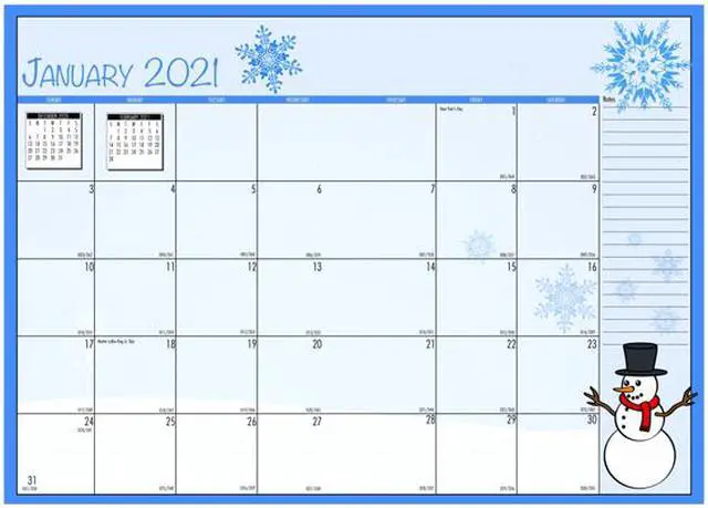 Alt view image 12 of 13 - House of Doolittle 2395-08 Seasonal Monthly Academic Planner, 10 x 7, Light Blue, 2020-2021