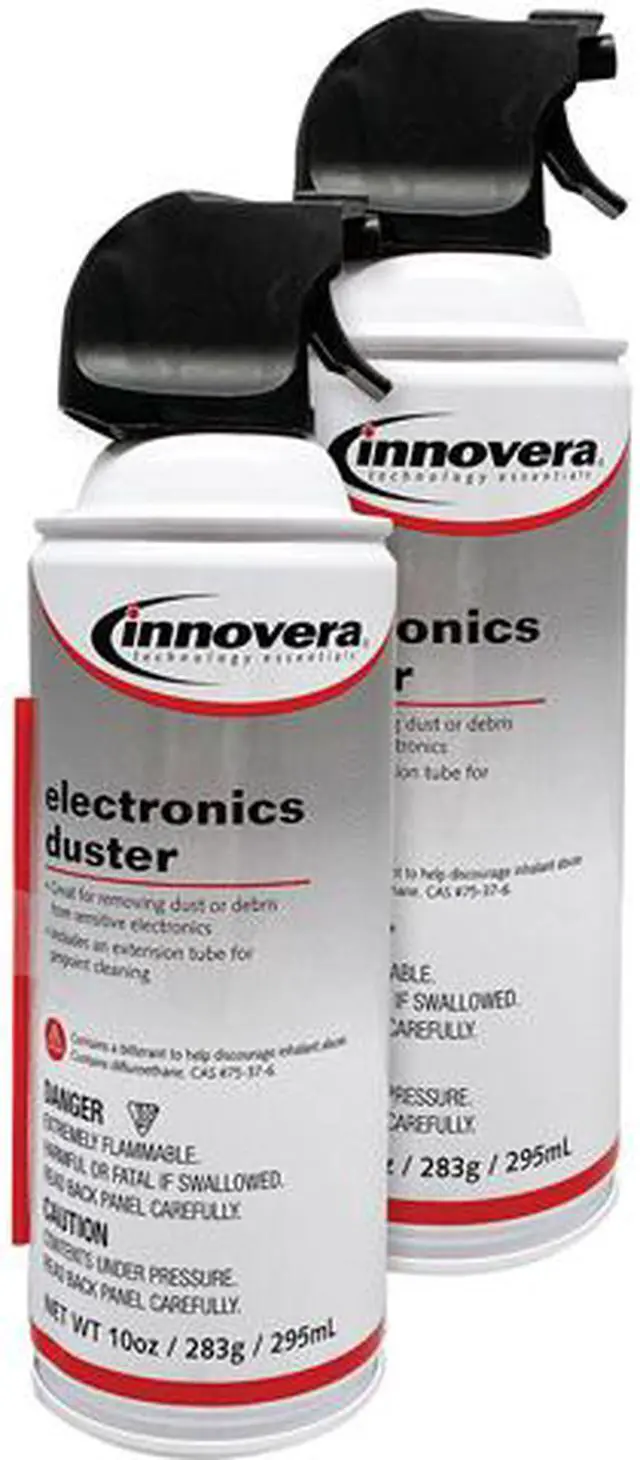 Main image of Innovera IVR10012 Compressed Air Duster Cleaner, 10 oz. Can, 2/Pack