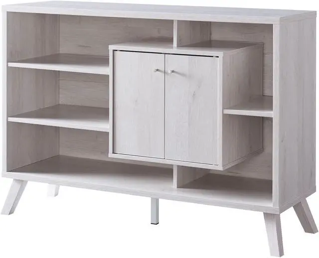 Alt view image 2 of 4 - Brassex Multi-Tier Buffett / Server with Storage - White Oak  (18023)