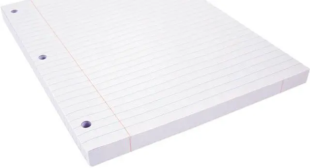 Main image of Universal UNV20920 Filler Paper, 3-Hole, 8 x 10.5, Wide/Legal Rule, 200/Pack
