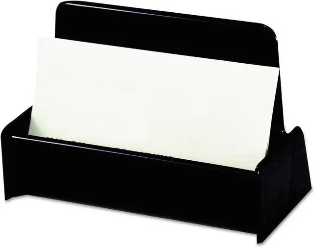 Main image of Universal UNV08109 Business Card Holder, Capacity 50 3 1/2 x 2 Cards, Black