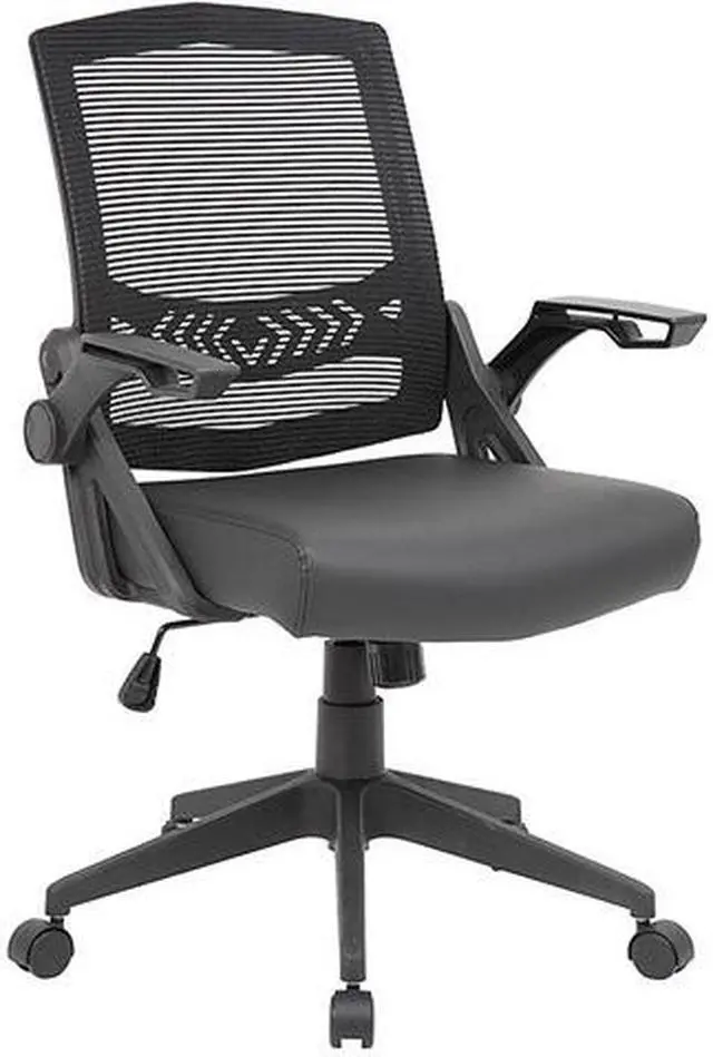 Main image of BOSS Office Products B6223BK Black Flip Arm Mesh Task Chair