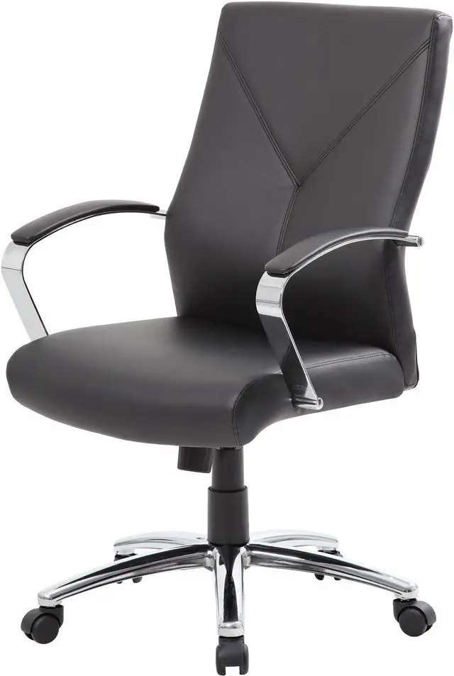 Main image of Boss Office Supplies B10101-BK LeatherPlus Executive Chair