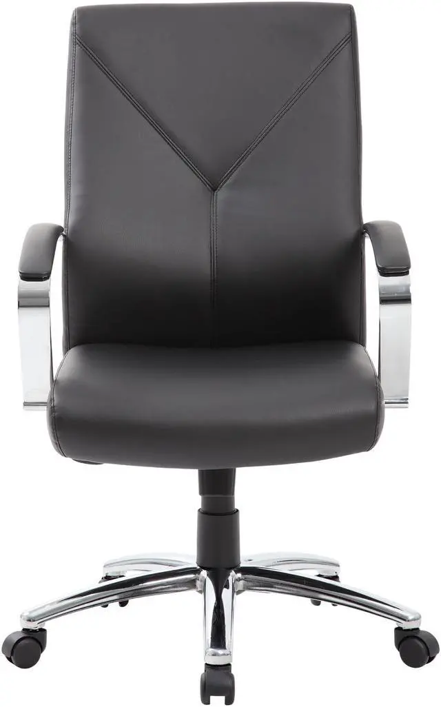 Alt view image 2 of 8 - Boss Office Supplies B10101-BK LeatherPlus Executive Chair