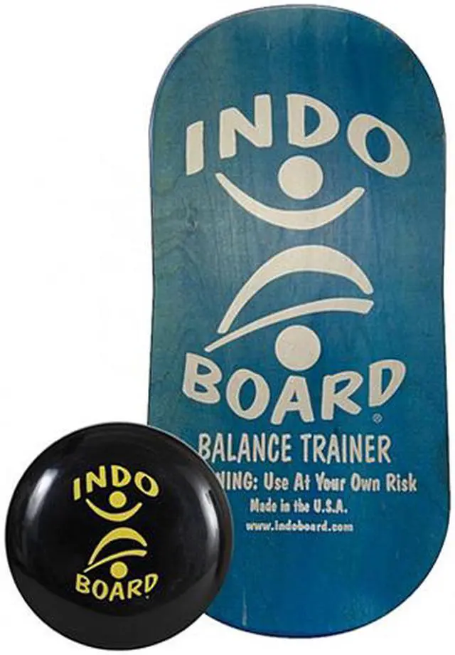 Main image of Indo Board IB_RockerFLOBLUE Rocker GF Blue With Cushion - Standing Desk Balance Accessory