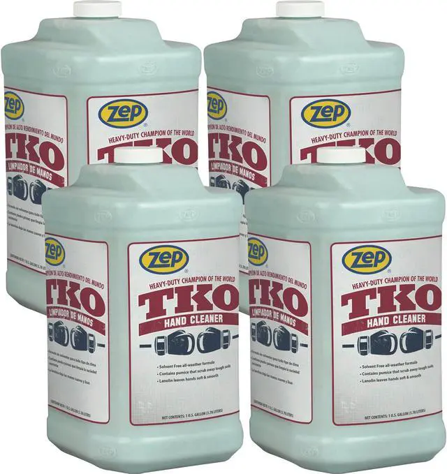 Main image of Zep TKO Hand Cleaner - Lemon Lime Scent - 1 gal (3.8 L) Container - 4 Container/Carton  R54824CT