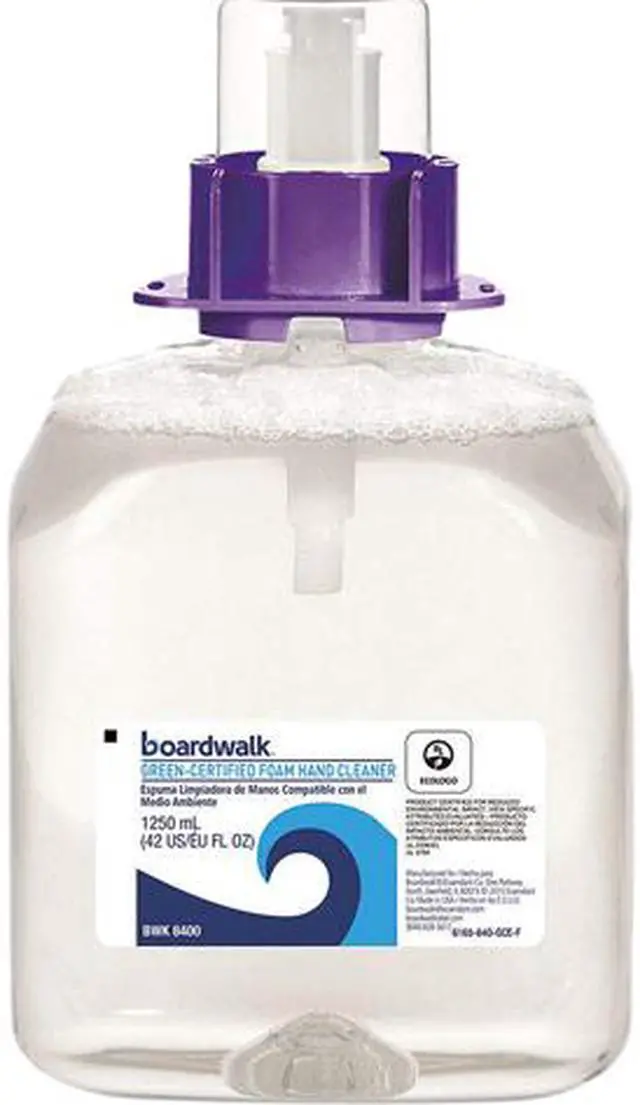 Main image of Boardwalk 6165-04-GCE00VL Green Certified Foam Soap, Fragrance Free, 1250 mL Refill, 4 / Carton