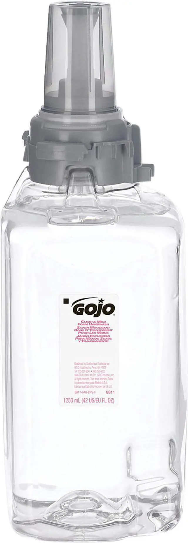 Main image of GOJO 8811-03 Clear & Mild Foam Handwash - 1250 mL Refill for GOJO ADX-12 Dispenser