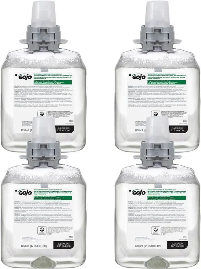 Main image of GOJO 516504CT Green Certified Foam Hand Cleaner 1250 mL Refill for GOJO FMX-12 Dispenser