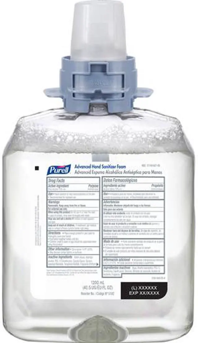 Main image of Purell 519204CT Advanced Hand Sanitizer Foam 1200 mL Refill for PURELL FMX-12 Dispenser