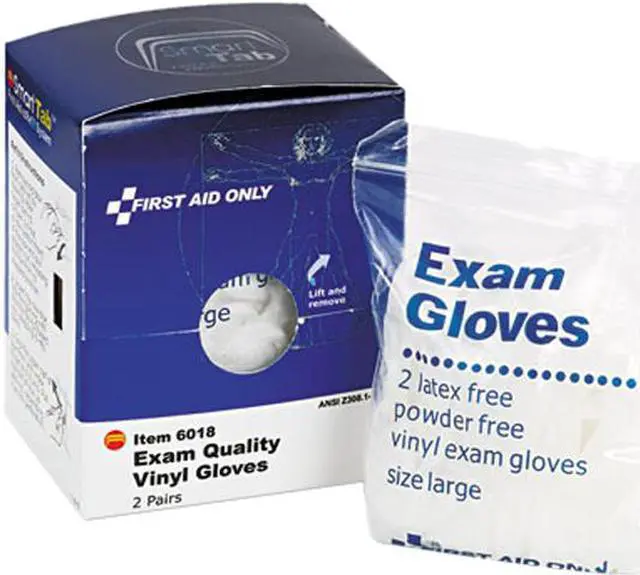 Main image of First Aid Only FAE-6018 Vinyl Lightweight Gloves, 2/Box