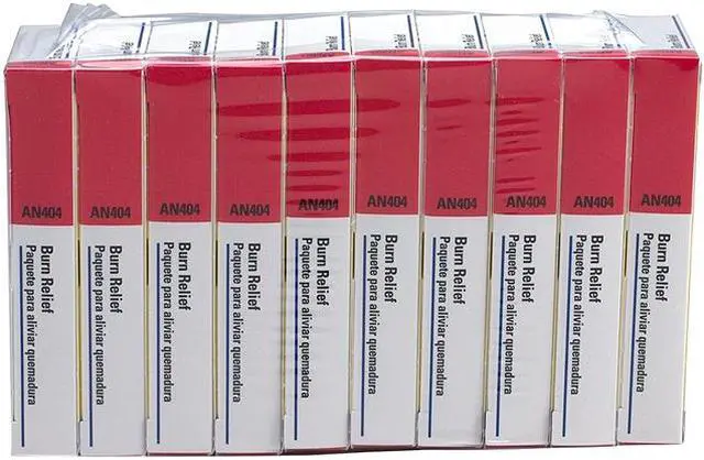 Main image of First Aid Only AN404-10 Burn Treatment Pack Refills for ANSI-Compliant First Aid Kits/Cabinets, 60/Pack