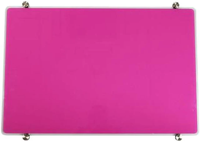 Alt view image 2 of 2 - Floortex FCVGM3040VG Viztex Glacier Soft Violet Multi-Purpose Grid Glass Dry Erase Board 30" x 40"