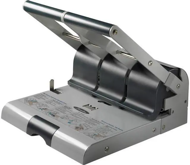Main image of Swingline A7074650B 160-Sheet Antimicrobial Protected Adjustable Punch, 9/32" Holes, Putty/Gray