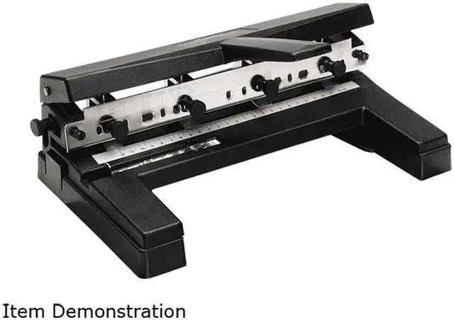 Main image of Swingline A7074450E 40-Sheet Two-to-Four-Hole Adjustable Punch, 9/32" Holes, Black