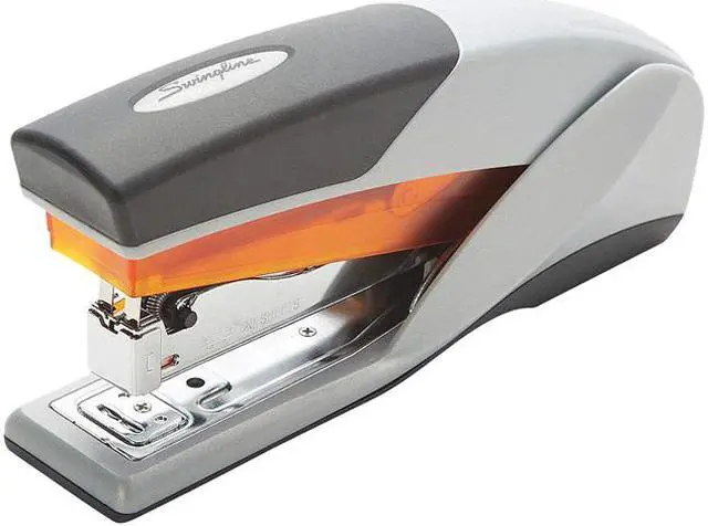 Main image of Swingline S7066402A Optima 25 Reduced Effort Stapler, 25-Sheet Capacity, Gray/Orange
