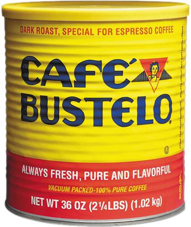Main image of Café Bustelo 00055 Espresso Ground Coffee Caffeinated - Espresso - Dark - 36 oz Per Can - 1 Each