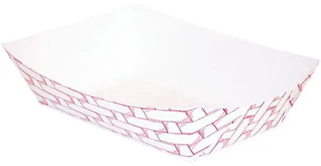 Main image of Boardwalk BWK30LAG025 Paper Food Baskets, 1/4 lb. Capacity, Red/White, 1000/Carton