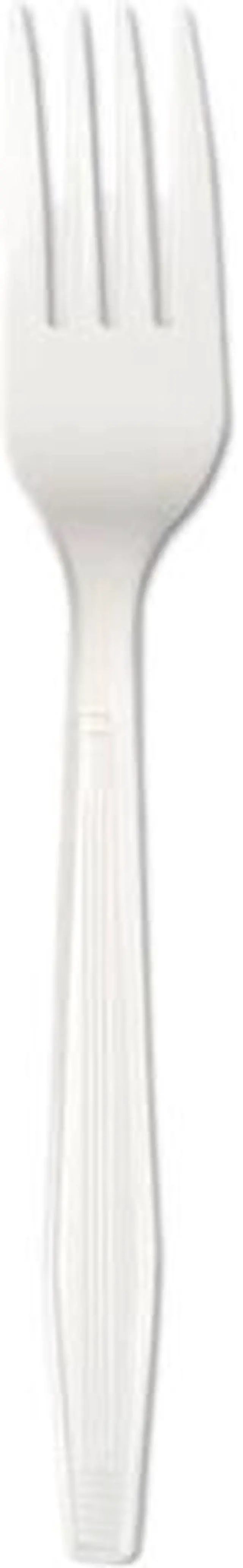 Main image of Boardwalk FORKHW Full Length Polystyrene Cutlery, Fork, White, 1000/Carton, 1 Carton