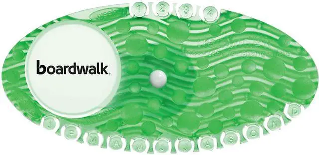 Main image of Boardwalk BWKCURVECMECT Curve Air Freshener, Cucumber Melon, Green, 10/Box, 6 Boxes/Carton