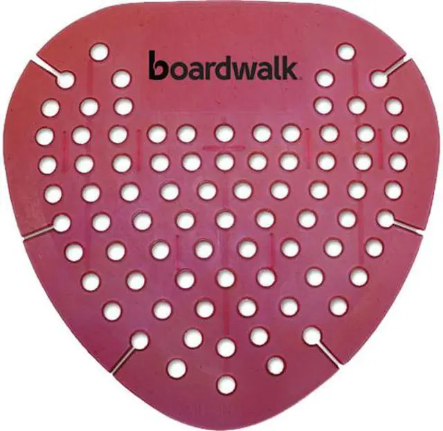 Main image of Boardwalk BWKGEMSAP Gem Urinal Screen, Lasts 30 Days, Red, Spiced Apple Fragrance, 12/Box