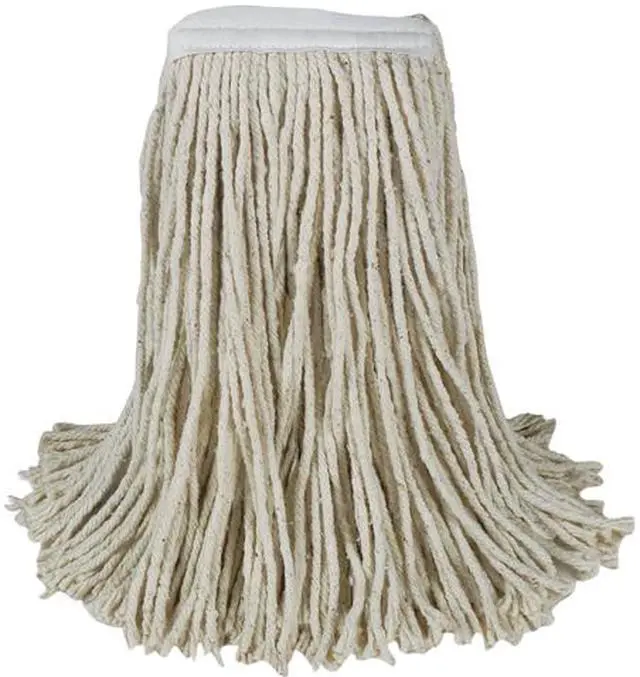 Main image of Boardwalk BWKCM20020 Banded Cotton Mop Heads, Cut-End, White, 12/Carton