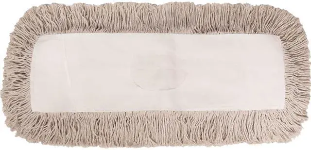 Main image of Boardwalk BWK1360 Industrial Dust Mop Head, Hygrade Cotton, 60" x 5", White