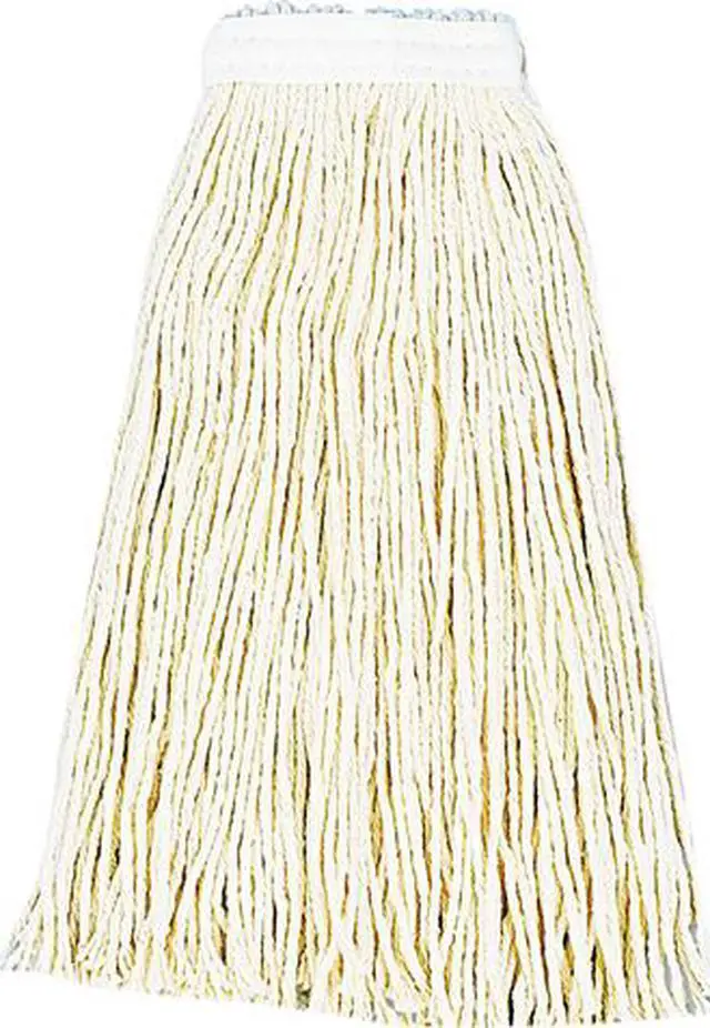 Main image of Boardwalk BWK216CCT Premium Cut-End Wet Mop Heads, Cotton, White, 12/Carton