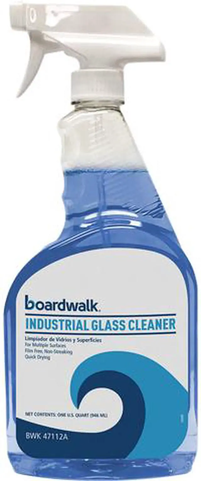Main image of Boardwalk 585600-12ESSN Industrial Strength Glass Cleaner with Ammonia, 32 oz Trigger Bottle, 12/Carton