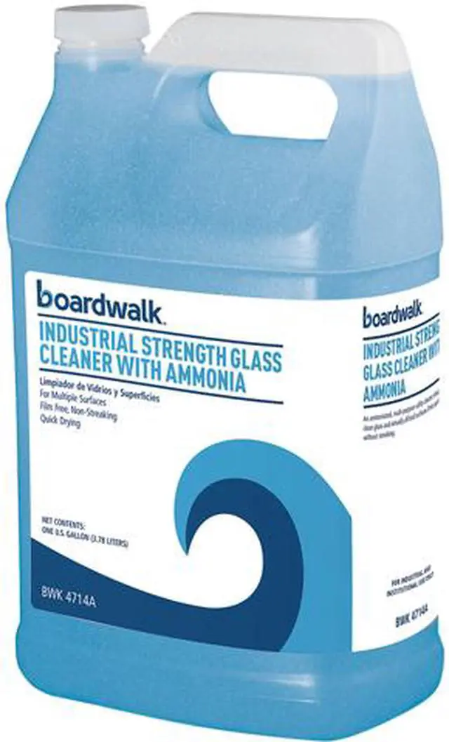 Main image of Boardwalk 585600-41ESSN Industrial Strength Glass Cleaner with Ammonia, 1 Gal Bottle, 4/Carton
