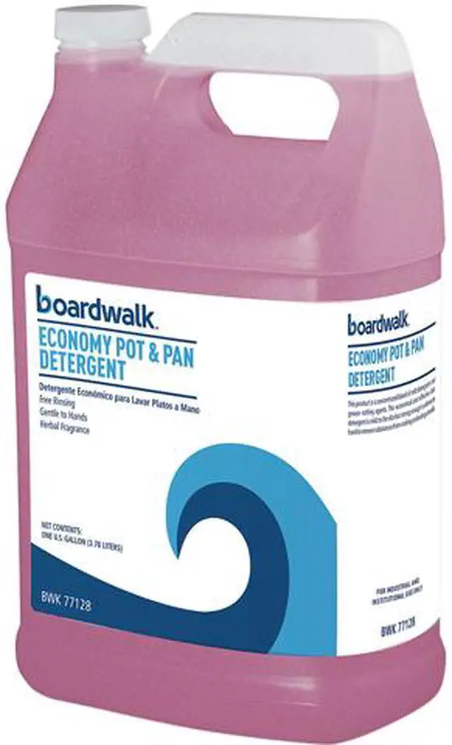 Main image of Boardwalk 209800-41ESSN Industrial Strength Pot and Pan Detergent, 1 Gal Bottle, 4/Carton