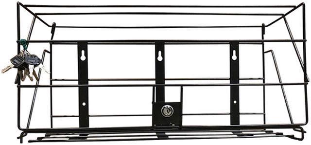 Locking Rack for 3 Liter PDC Cleaner Bottles, 1-Shelf, 24w x 10d x 12h, Black Locking Rack for 3 Liter PDC Cleaner Bottles, 1-Shelf, 24w x 10d x 12h, Black