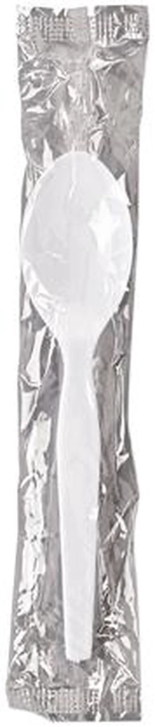 Main image of Dixie DIX TM23C7 5.88", White Individually Wrapped Polystyrene Teaspoons