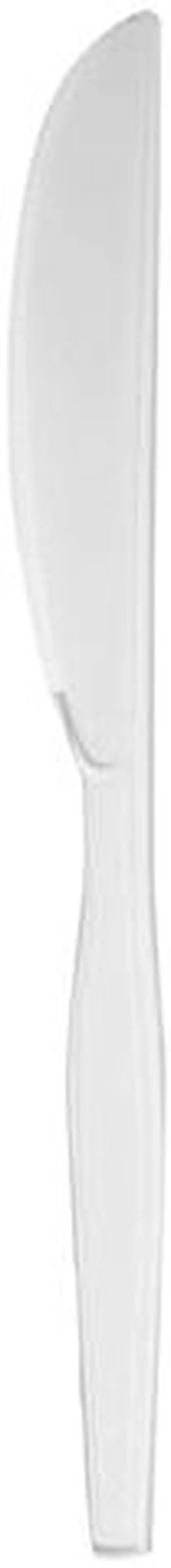 Main image of Dixie KM217 Medium-Weight Polystyrene Plastic Knife, White, 1000 / Carton