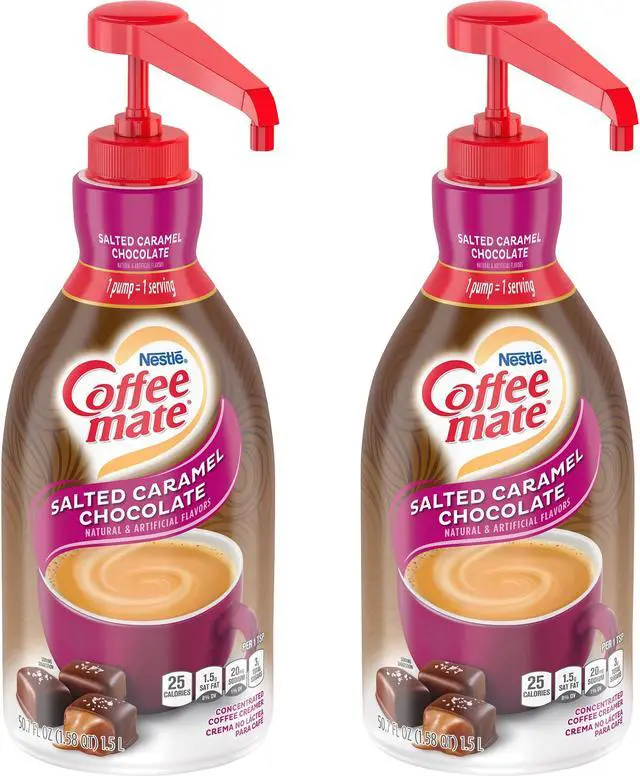 Alt view image 2 of 4 - Nestle 79976CT Coffee-Mate Salted Caramel Chocolate Creamer - 50.7 fl oz - 2/Carton