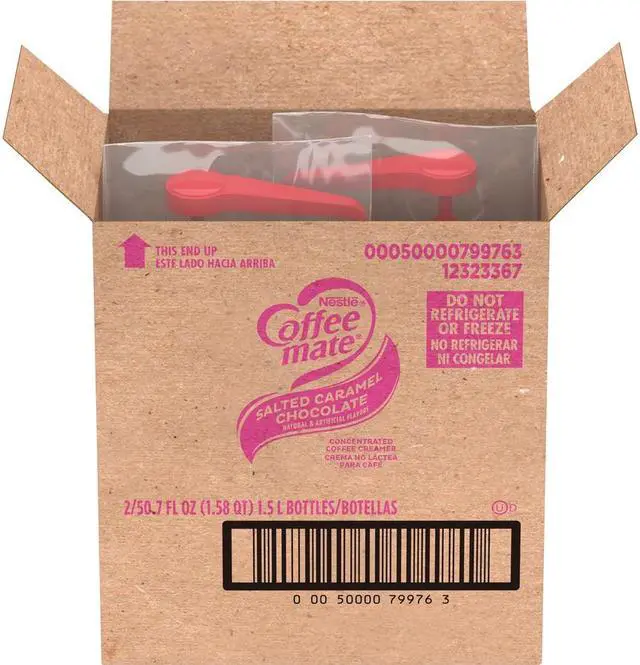 Alt view image 3 of 4 - Nestle 79976CT Coffee-Mate Salted Caramel Chocolate Creamer - 50.7 fl oz - 2/Carton