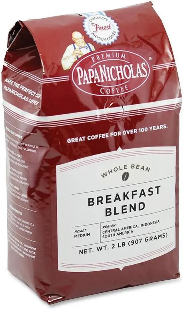 Main image of PapaNicholas Coffee 32006 Breakfast Blend Premium Coffee, Light / Mild, 32 oz., 1 Each