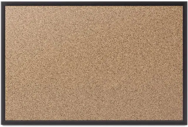 Main image of Quartet 2308B Classic Cork Bulletin Board, 96x48, Black Aluminum Frame, 1 Each