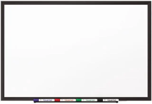 Main image of Quartet 2545B Classic Porcelain Magnetic Whiteboard, 60 x 36, Black Aluminum Frame, 1 Each