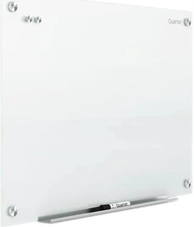 Main image of Quartet G2418W Infinity Magnetic Glass Marker Boards, White Surface, 2' x 1.5'