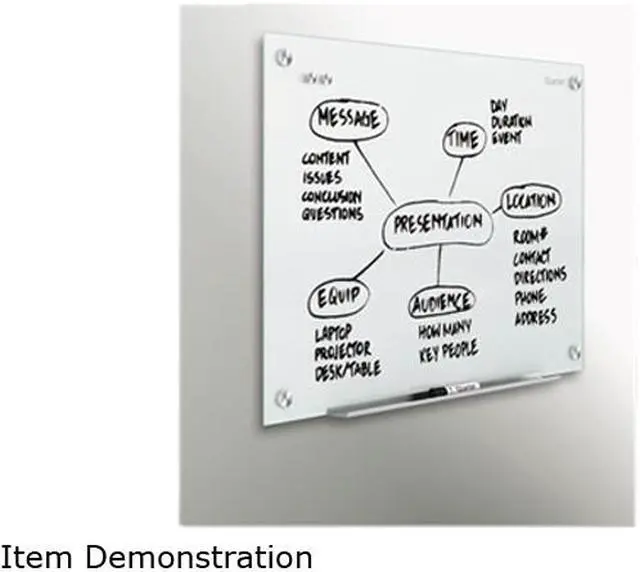 Alt view image 3 of 3 - Quartet G2418W Infinity Magnetic Glass Marker Boards, White Surface, 2' x 1.5'