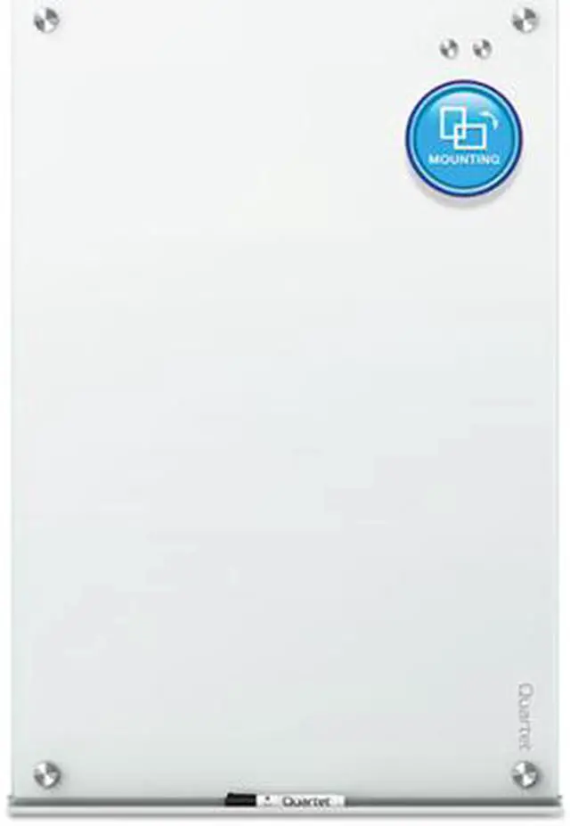Alt view image 3 of 3 - Quartet G4836W Infinity Magnetic Glass Marker Boards, White Surface, 4' x 3'