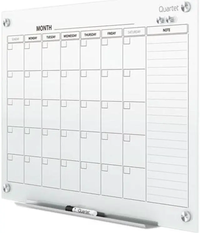 Main image of Quartet GC4836F Infinity Magnetic Glass Calendar Board, 48 x 36, 1 Each