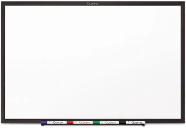 Main image of Quartet S535B Classic Melamine Dry Erase Board, 60 x 36, White Surface, Black Frame, 1 Each