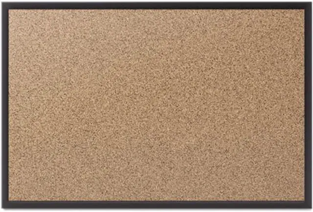 Main image of Quartet 2307B Classic Cork Bulletin Board, 72x48, Black Aluminum Frame, 1 Each
