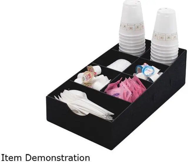 Main image of Vertiflex VFCC-169 Condiment Caddy, 5.25" x 8.75" x 16.00", Black