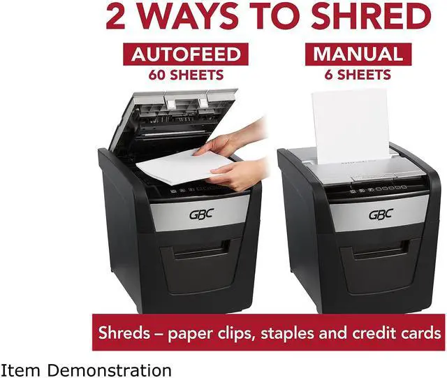 Alt view image 2 of 6 - GBC WSM1757601 AutoFeed+ Home Shredder, 60X, Super Cross-Cut, 60 Sheets