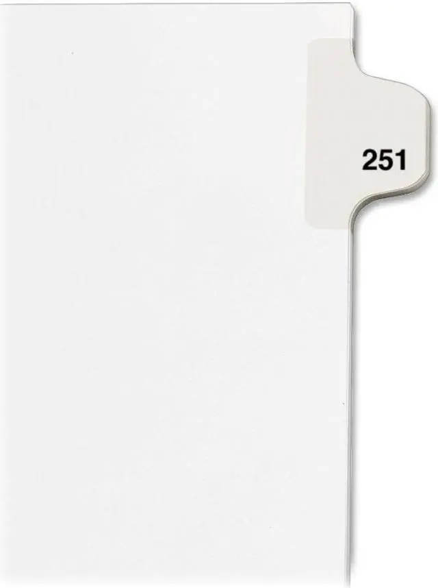 Main image of Avery 82467 Individual Legal Dividers , Letter Size, #251
