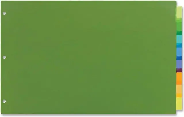 Main image of Avery Big Tab Insertable Plastic Dividers, 11.00" x 17.00", 8-Tab Set, Multicolor (11179)