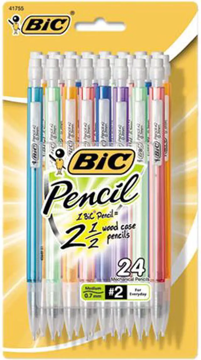 Main image of BIC MPLP241 Mechanical Pencils with Colorful Barrels